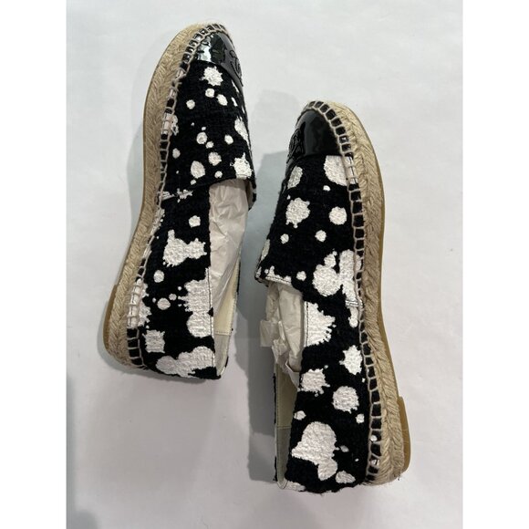 Chanel Espadrilles in Black Paint Splatter - Picture 6 of 8